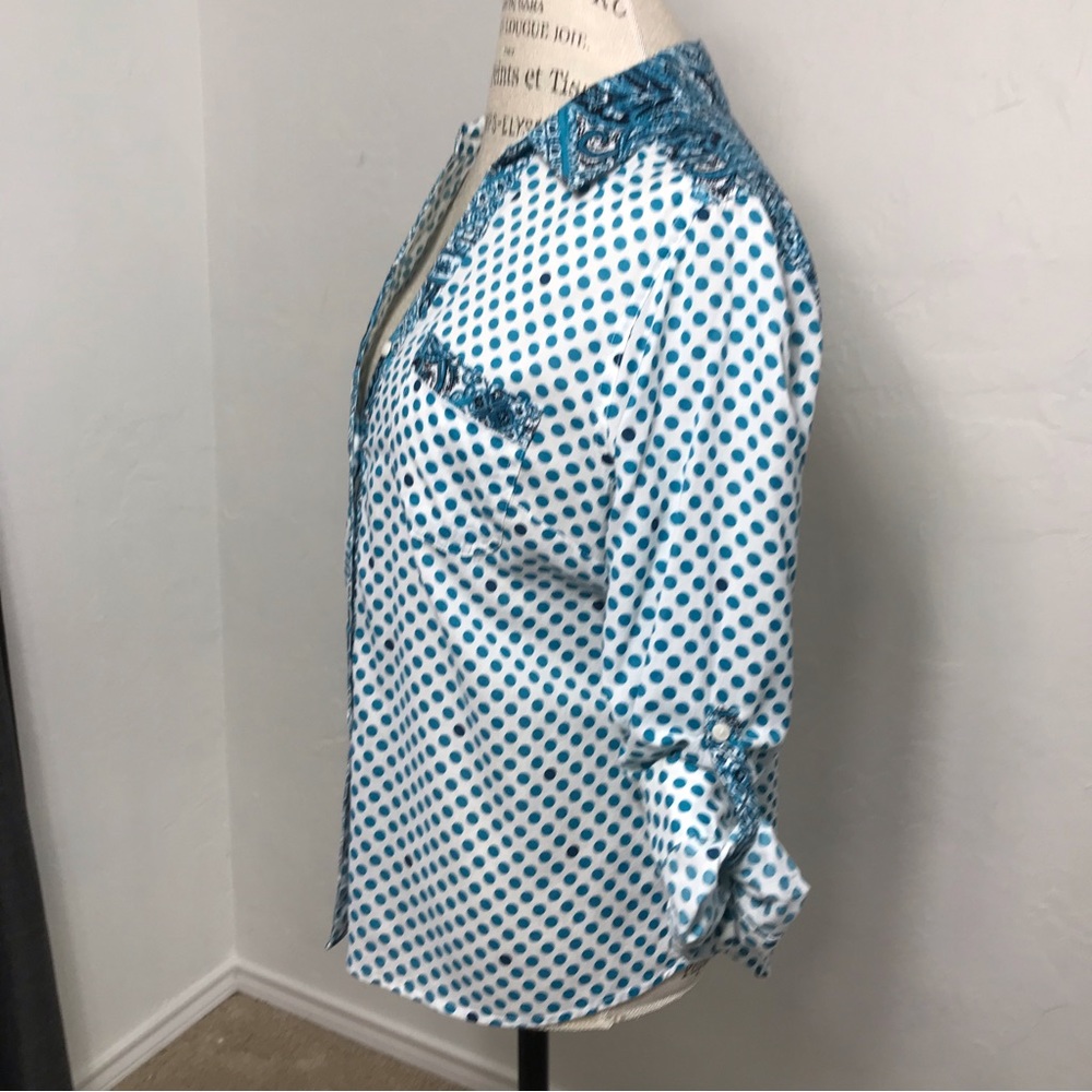 Style & Co Button Down Top - Picture 2 of 8